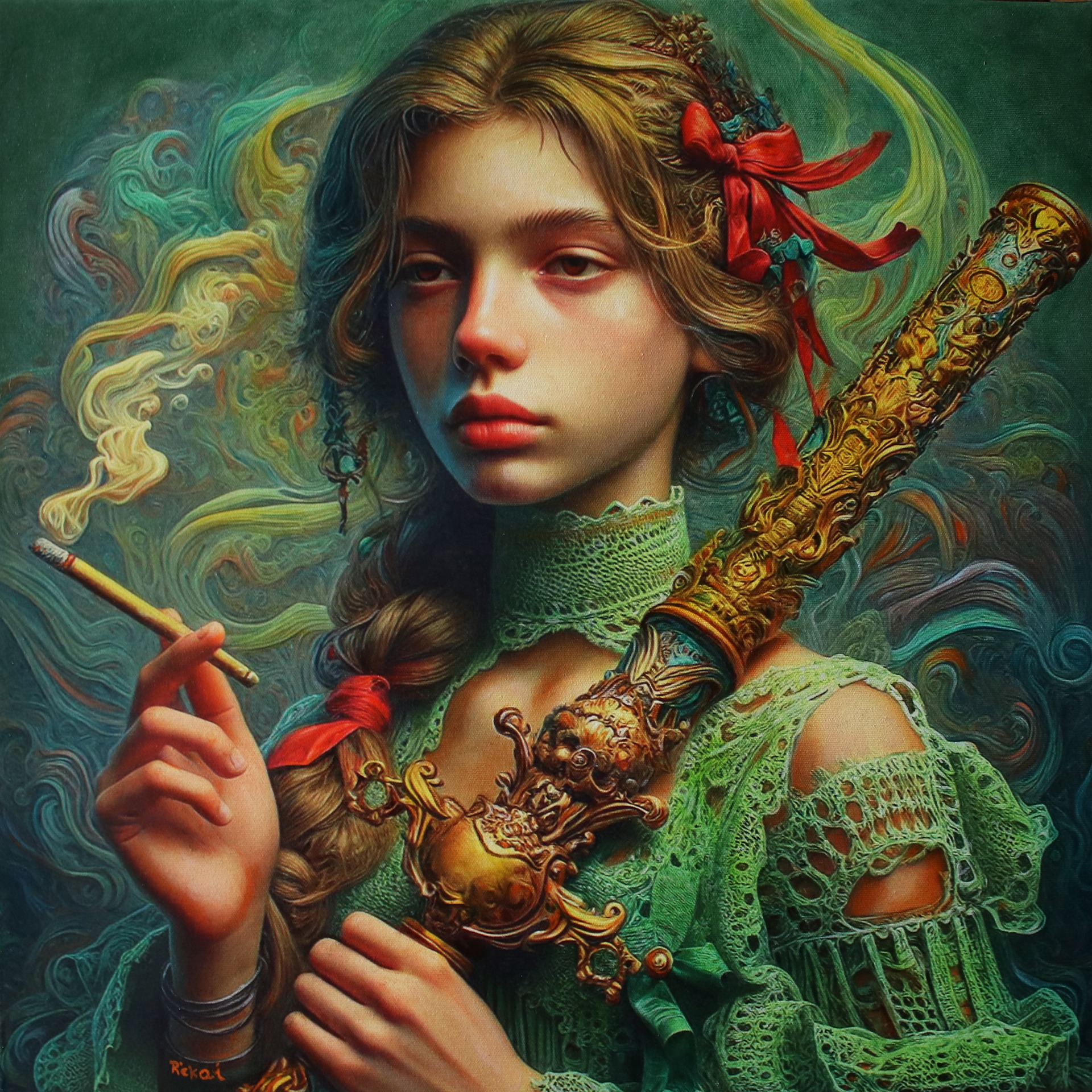 Kánon ( „Kánon D-dúrban” ) 60 cm x 60 cm (2025)