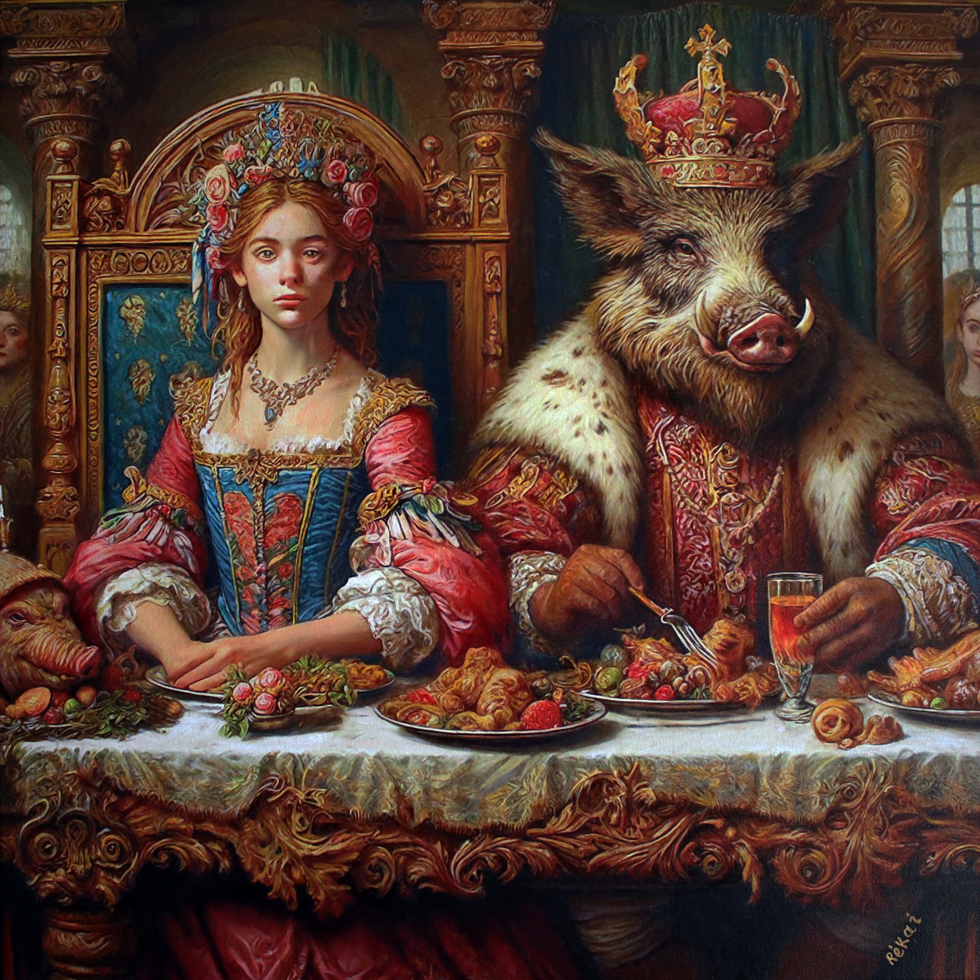 A vaddisznó reggelije 60cm x 60 cm (2025)