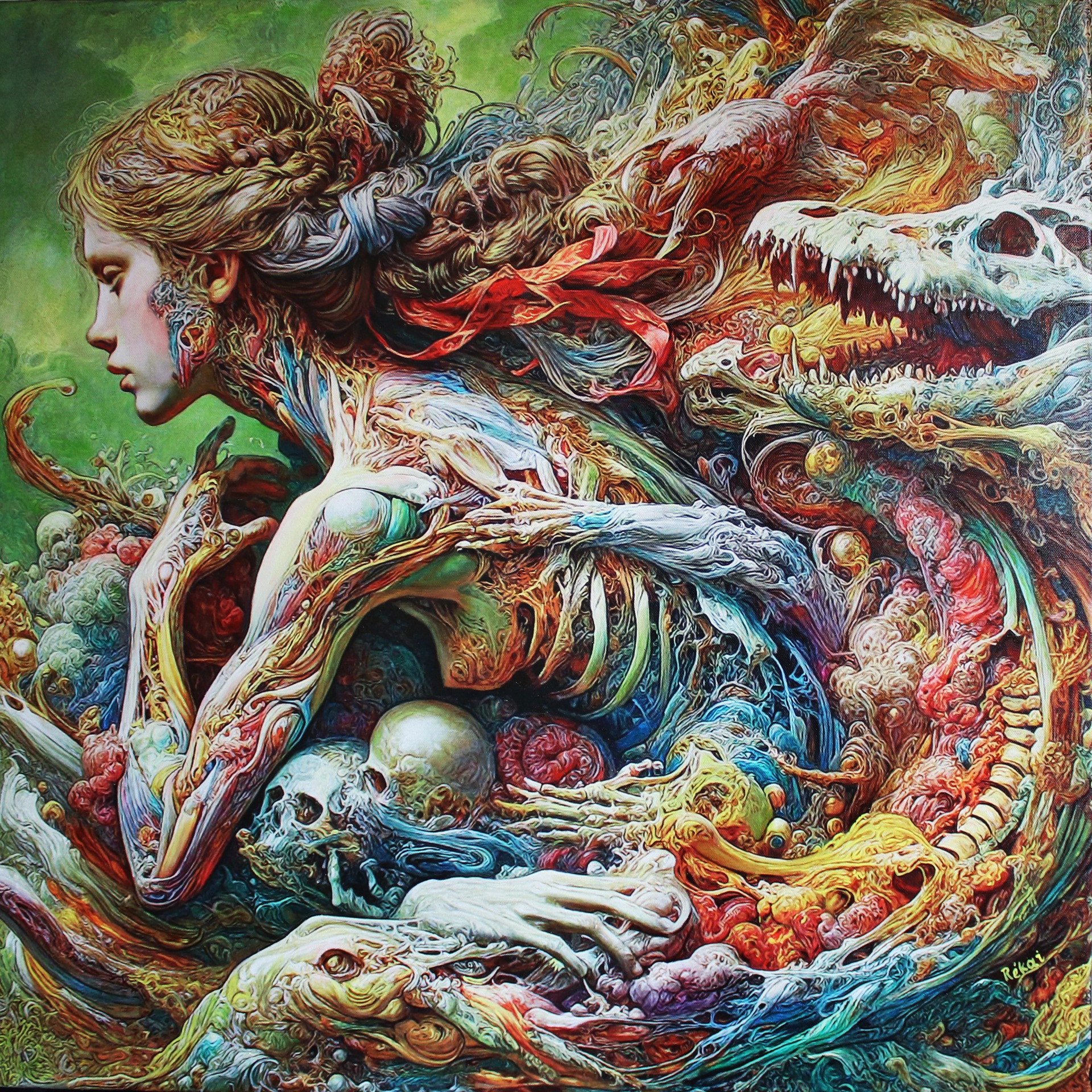 "Incarnation"   80cm x 80 cm