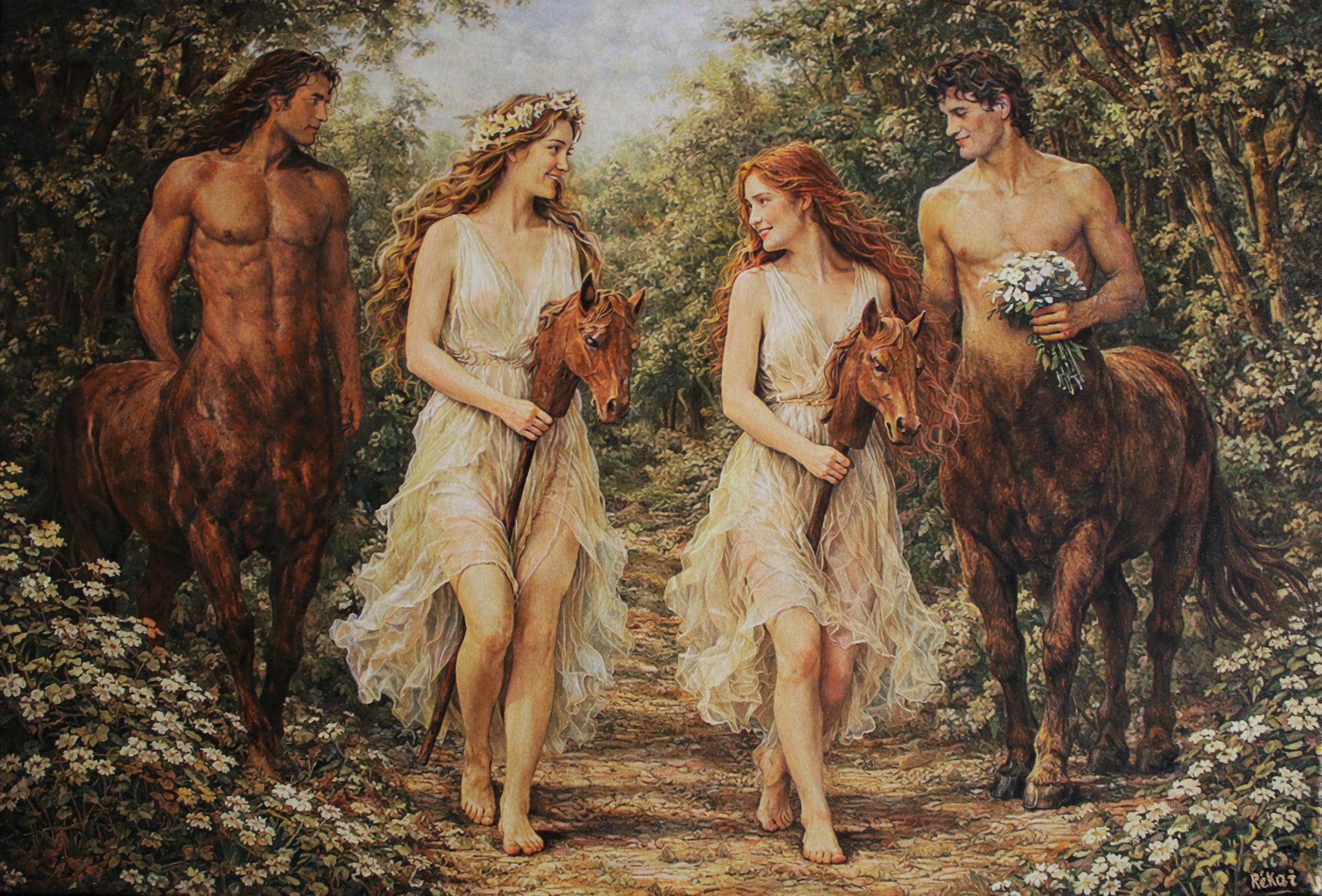 Vesszőparipa (60cm x 90cm)