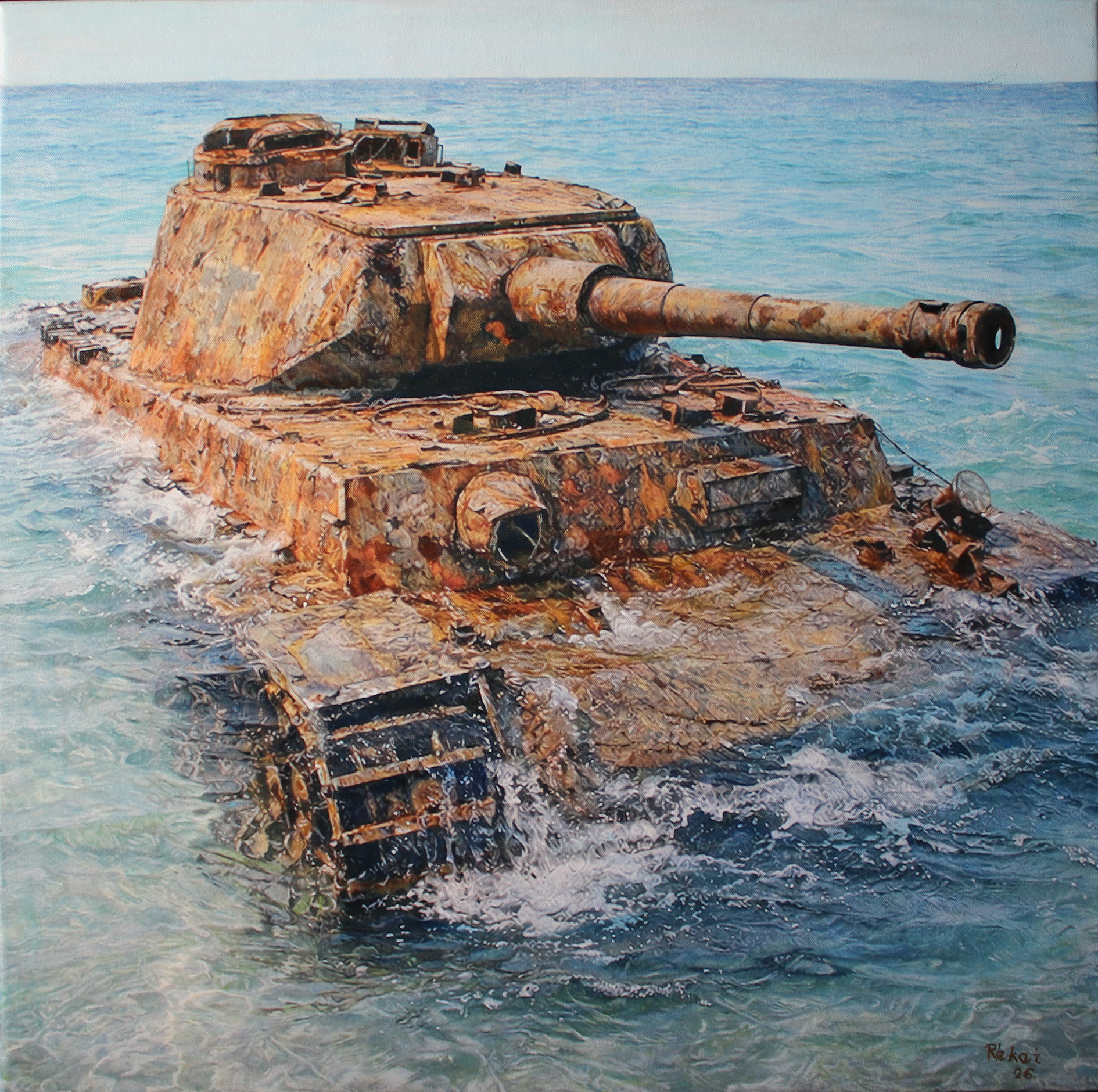Harckocsi (70 cm x 70 cm)